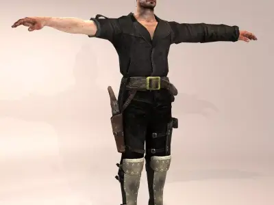 Mad Freddie Low-poly 3D model