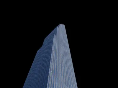 111 West 57th Street - NYC Low-poly 3D model