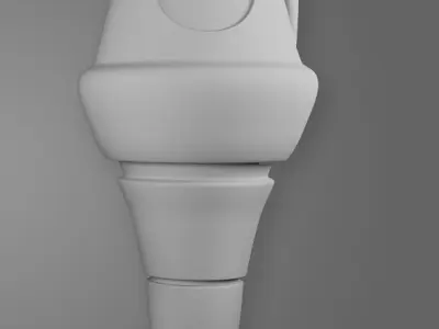 Futuristic Sci-Fi Tower Low-poly 3D model