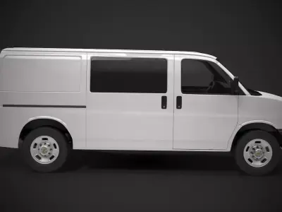 Chevy Express Slide Doors 3D model
