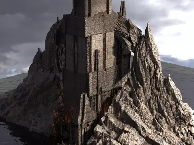 Castle Vlad Kit Bash 3D model