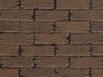 Stylized Distressed Wood Planks Texture