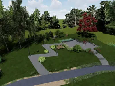 The Chill Garden 3D model