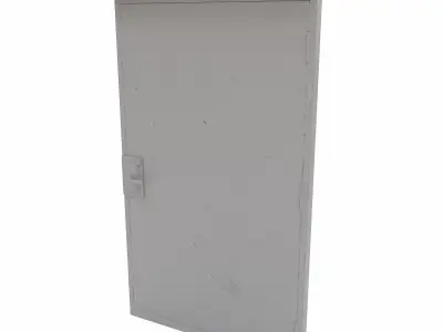 Rear Door lowpoly 3d model Low-poly 3D model