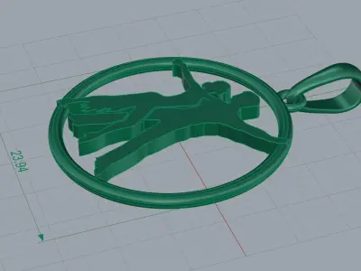 Pendant ballroom latin dancing Free 3D print model