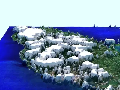 Martinique Island 3D model