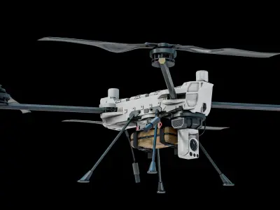  Rigged C100 Defense Heavy-Lift Military Quadcopter PBR 