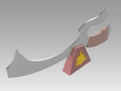 Star Trek First Contact Klingon Mekleth cosplay prop  3D model