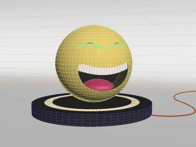 Emoji Lamp - Funny face 3D model
