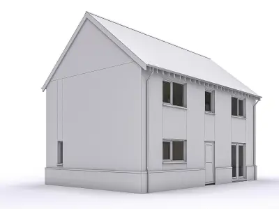 Townhouse 10 Low-poly 3D model