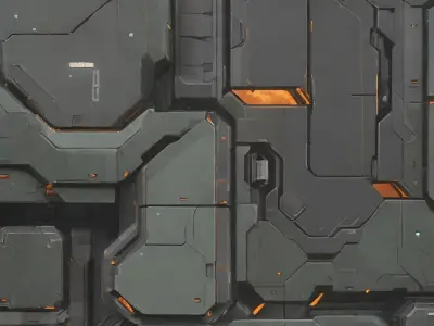 ZTR AI rendered sci-fi texture set Texture