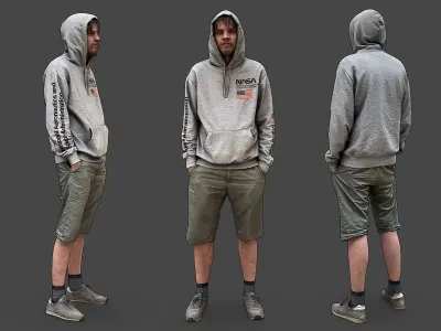 Stylized Man Character 3D model