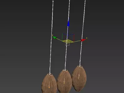 Lamp wicker n35a 3D model
