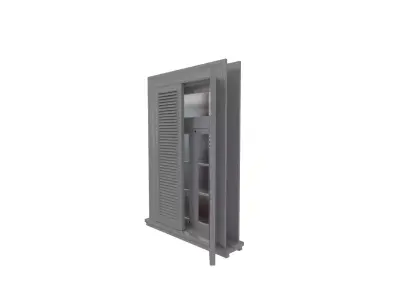 Window exterior ballon frame  Low-poly 3D model