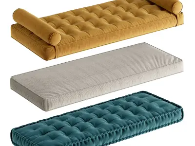 Seat Pillows Set 6 3D model