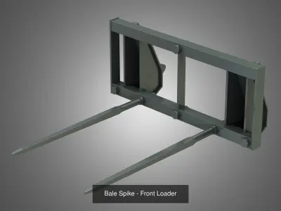 KL80-8T Loader - With 9 Front Loader Parts 3D Model Pack