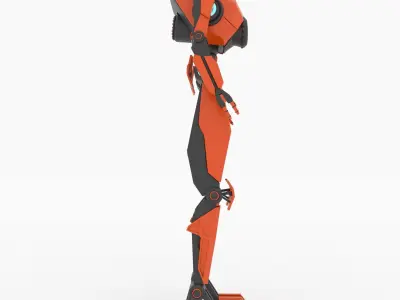 Robot orange 3D model