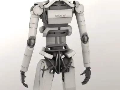 Med Bot Rigged 3D model