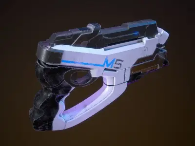M-5 Phalanx Mass Effect 2 3D model