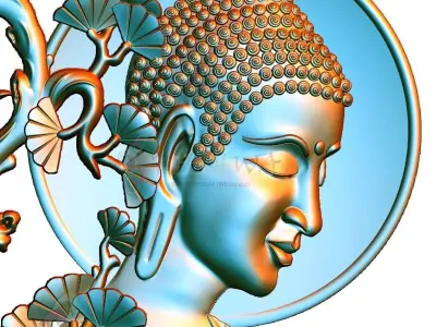 buddha door 3D print model