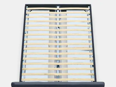 IDANAS Upholstered storage bed Low-poly 3D model