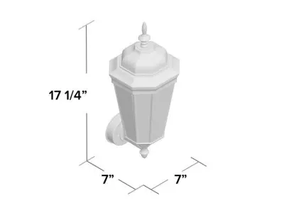 Nelligan Wall Light Low-poly 3D model