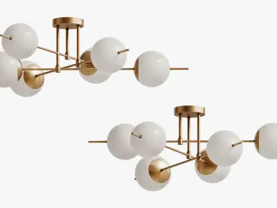 Ceiling lamp Damask 3D model