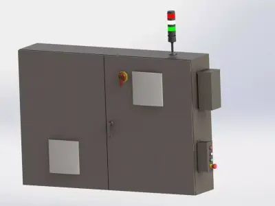 Industrial Enclosure Low-poly 3D model