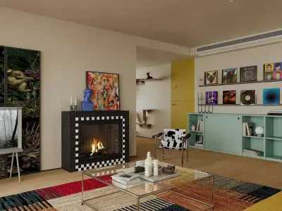 Stockholm Interior scene 3D model