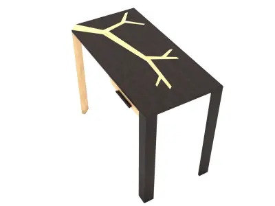 Angkor Table by Olivier Dolle - 3ds Max Low-poly 3D model