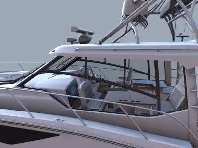  Sport Fishing Boat with Interior 