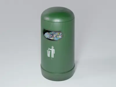 Garbage Bin 3D model