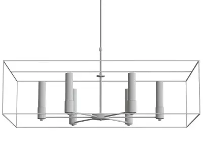 PORTICO brass chandelier 3D model