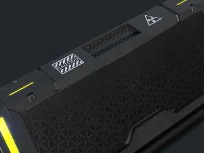 Sci Fi Box v4 Low-poly 3D model