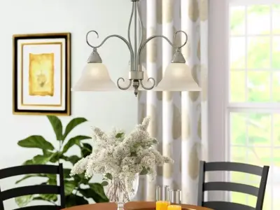 Hibbitts Light Shaded Classic Traditional Chandelier 3D model