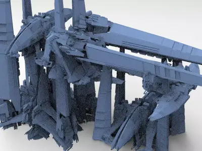 Mining collony Tera Ship Facility collection 2  3D model