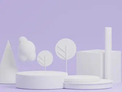 Tree Stage Includes Lighting Setup 3D model