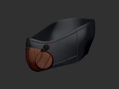 gas mask helmet high poly sculpt 3d printable 3D model purchase