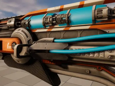 fission shotgun Low-poly 3D model