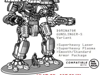 Project Dominator Gunslinger-S Long Range Variant 3D print model