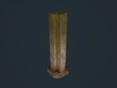 Ancient Pillars Low-poly 3D model