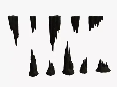 Cave Rock Pack 1 - Cave Low-poly 3D model