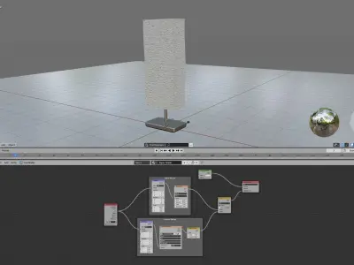 Magnarp Paper Floor Lamp Free 3D model