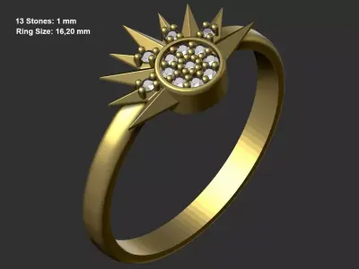 Ring Sun 3D print model purchase
