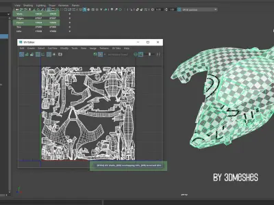 Spaceship - Vogel 1 - PBR lowpoly Low-poly 3D model