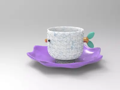 Migo Cups Set Low-poly 3D model