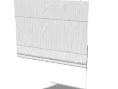 Curtain roman blind 3D model