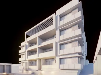 Apartments Building 3D model