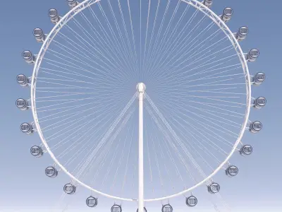 Singapore Flyer observation wheel 3D model
