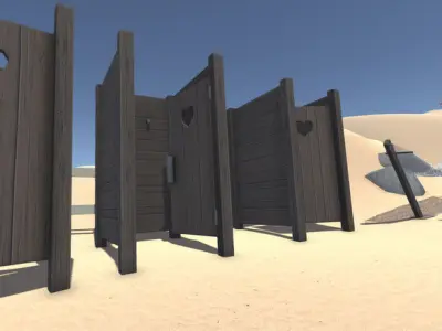 Summer Beach - Low Poly Low-poly 3D model